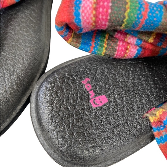 Sanuk Cabaret Kauai Blanket Yoga Sling Burst Prints Sandals 1091531 Size 7 - Picture 6 of 7